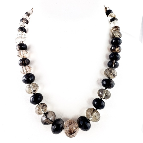 Vintage Jewelry - Vintage art glass necklace hand knotted